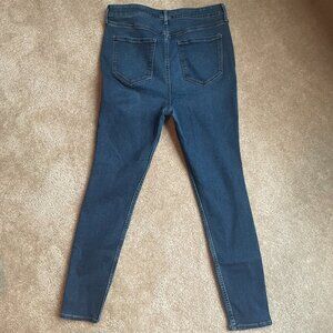 Dark denim jeans